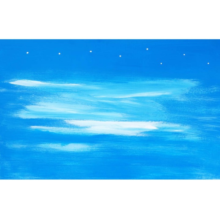 Papel cielo para belén con estrellas 100x70 cm