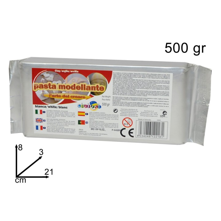 Pasta modellabile bianca 500g