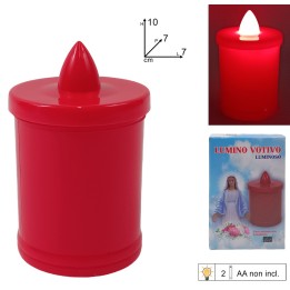 Flickering flame effect battery votive candle cm 6.3x10.3 h