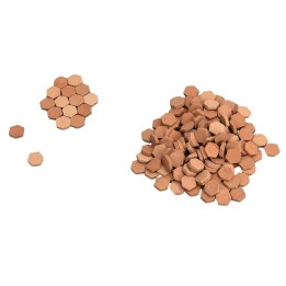 Hexagonal flooring Ø 10 mm in terracotta available in