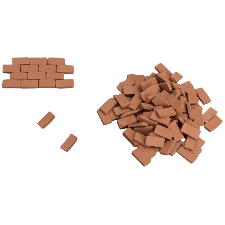 Terracotta tiles 18x18 mm pack of 100 pieces