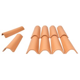 Coppi in terracotta presepe o decoupage cm 11,7x4,3x2 h 10 pz