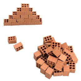Miniature hollow bricks mm 20x27x17 h. 