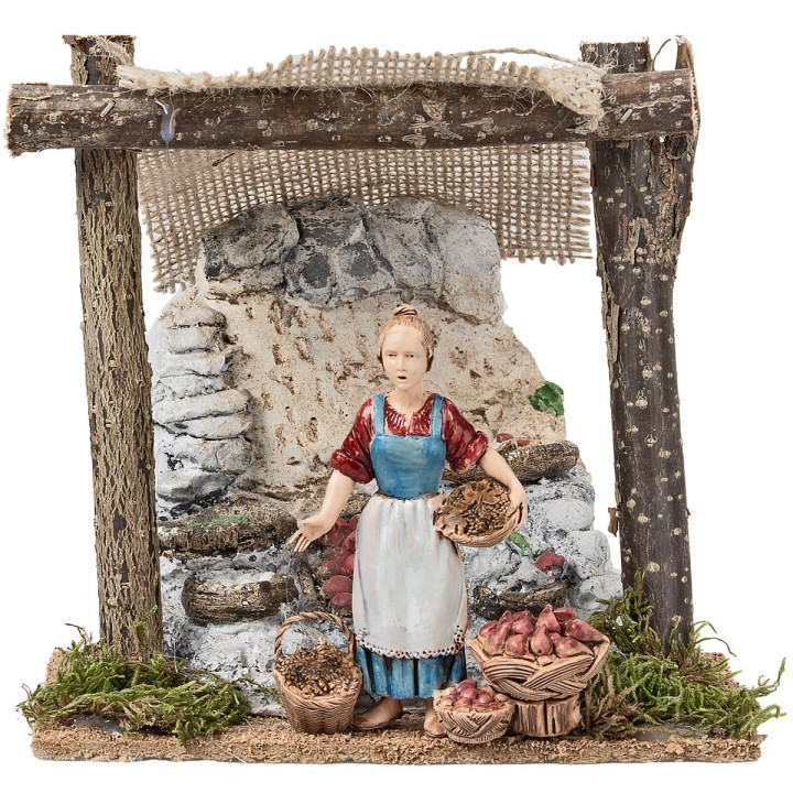 Tienda del frutero con toldo cm 15x10,3x14,5 h