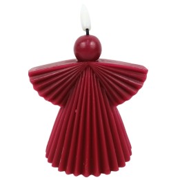 Angel candle with led flame effect light h 13.5 cm