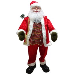 Babbo Natale con musica in movimento h 140 cm