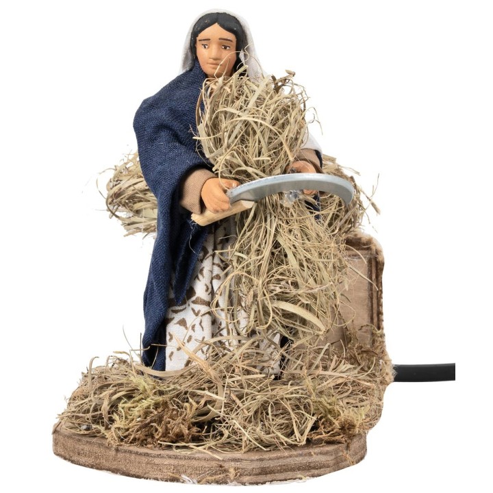 Moving woman with scythe series 12 cm