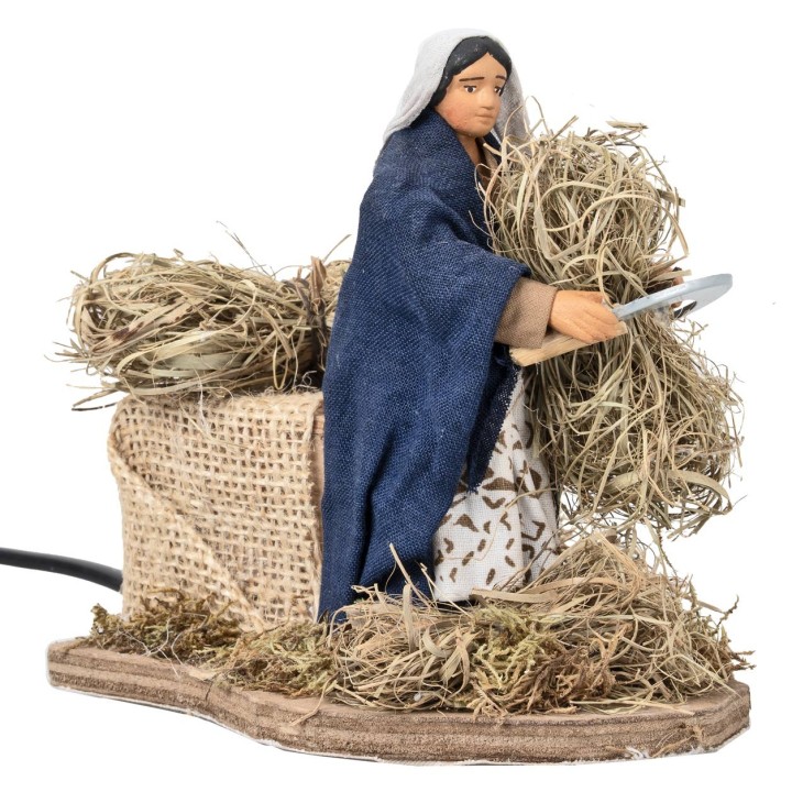 Moving woman with scythe series 12 cm