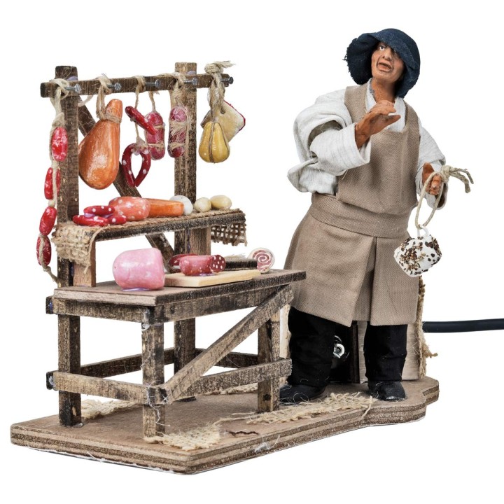 Salumiere con mensola in movimento 14 cm