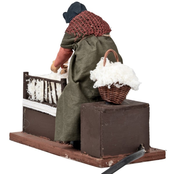 Woman with child in cradle with double movement series 14 cm