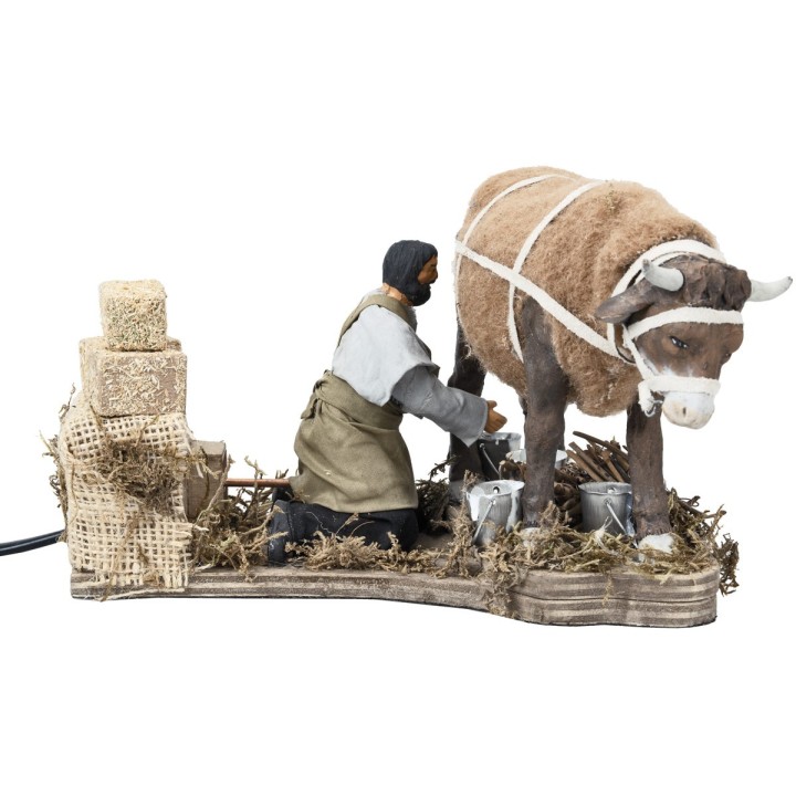 Milker with cow with double movement series 12 cm