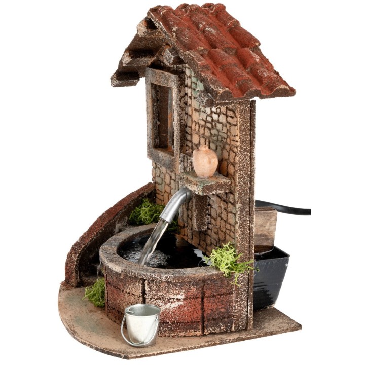 Fountain with electrically powered working pump cm 15x13.3x19.5