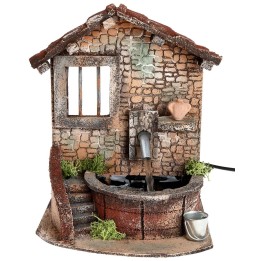 Fountain with electrically powered working pump cm 15x13.3x19.5