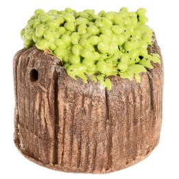 White grape tub in resin cm ø 3.5x3.5h