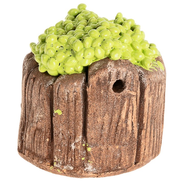 White grape tub in resin cm ø 3.5x3.5h