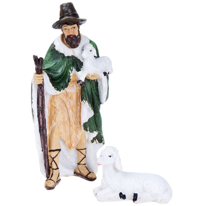 Nativity set of 11 figures 20 cm in resin