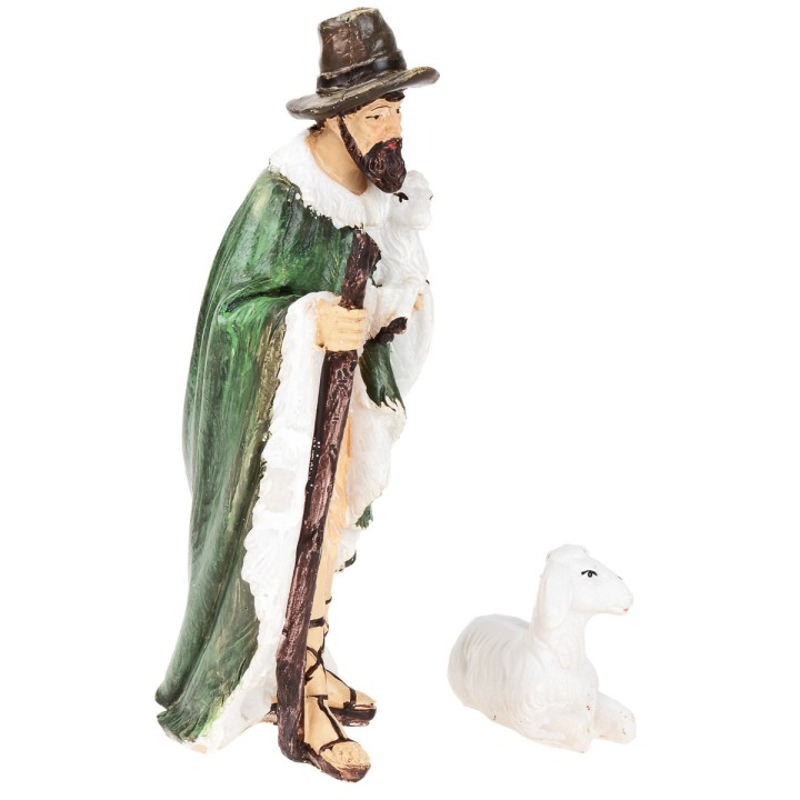 Nativity set of 11 figures 20 cm in resin