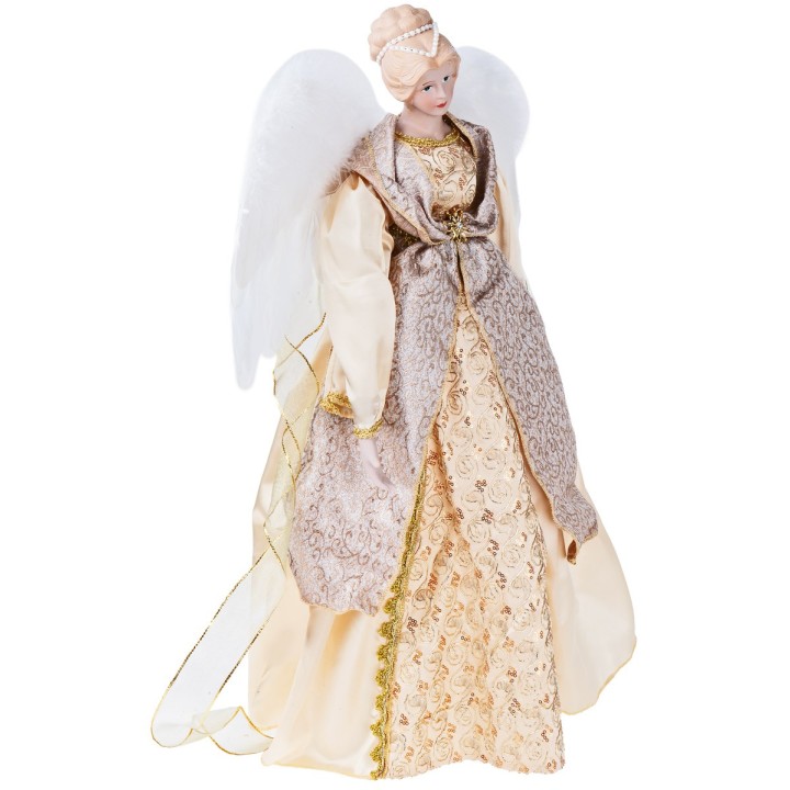 Angel in resin with fabric h 65 cm