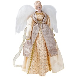 Angel in resin with fabric h 65 cm
