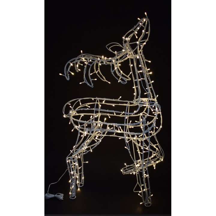 Reno luminoso 260 led blanco cálido h 100 cm