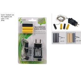 Transformer eliminates AA batteries with 3-meter cable