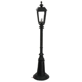 Lamp post with English lamp ground h 9 cm 12v