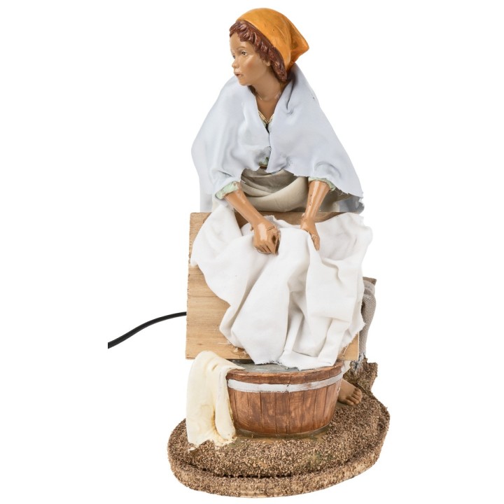 30 cm moving washerwoman Fontanini cm 28x15x28.5 h