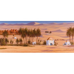Fondale arabo con paesaggio 70x100 cm