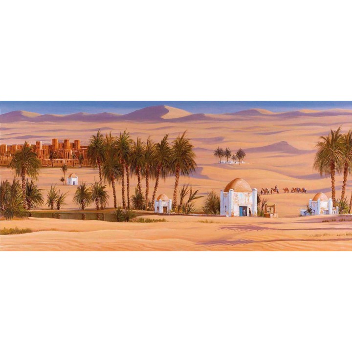 Fondo árabe con paisaje 70x100 cm