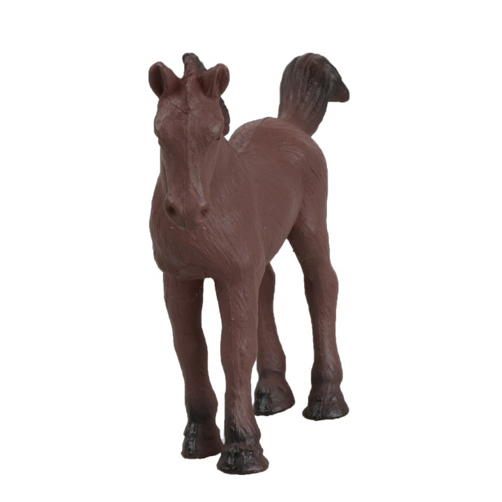 Caballo marrón en PVC para estatuas de 6-8 cm