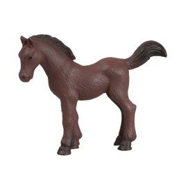 Brown horse in PVC for statues 6-8 cm