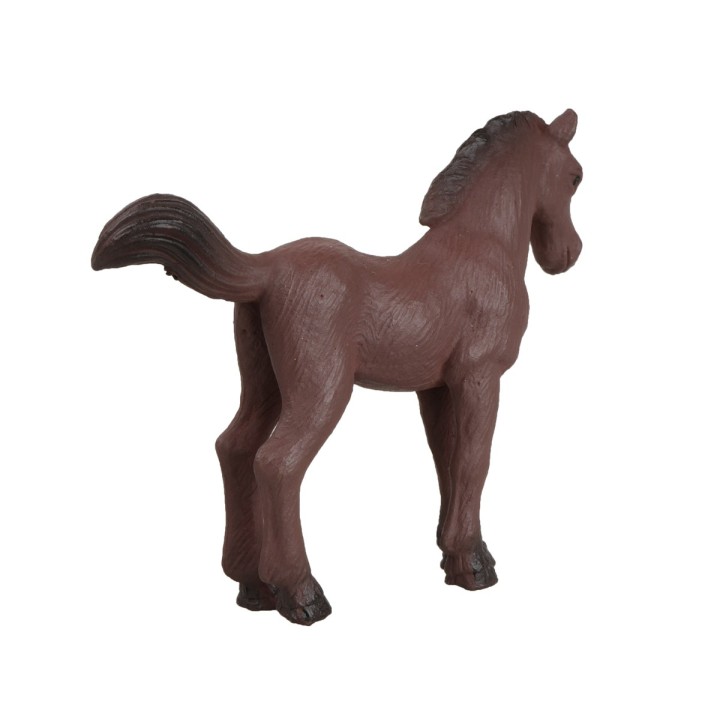 Brown horse in PVC for statues 6-8 cm
