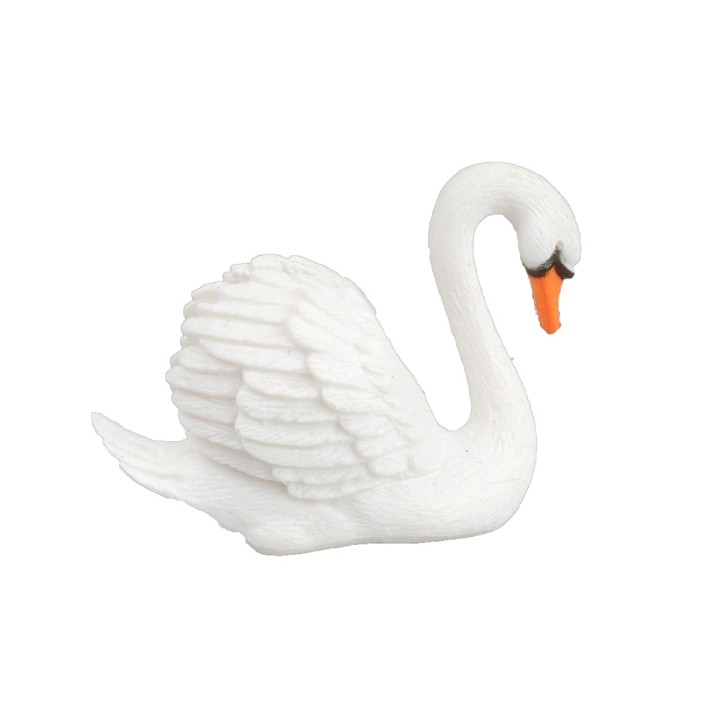Set due cigni in pvc per statue da 9-10 cm