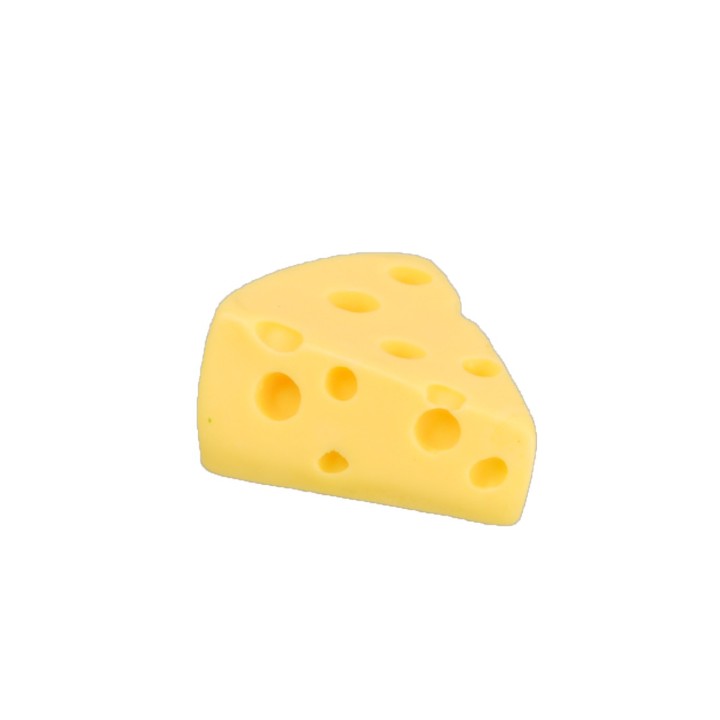 Set of three cheese wedges cm 1.5x1.2x0.6 h