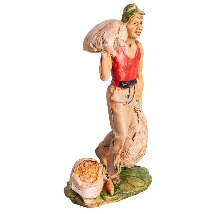 Hombre con tres sacos h 10 cm