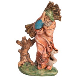 Uomo con fascine sulle spalle h 10 cm