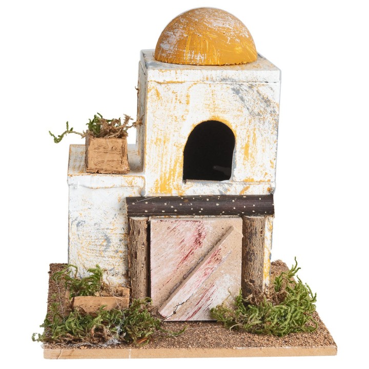 Casa araba con cupola laterale cm 15x15x18 h.