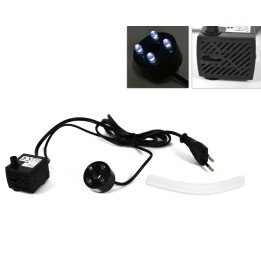 Water pump with LED light 140l/h 40 cm
