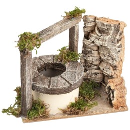 Well with wooden beams cm 13x7.5x11 h