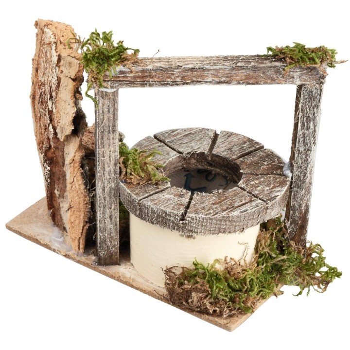 Well with wooden beams cm 13x7.5x11 h