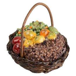 Cesta con frutas de mimbre ø 5 cm