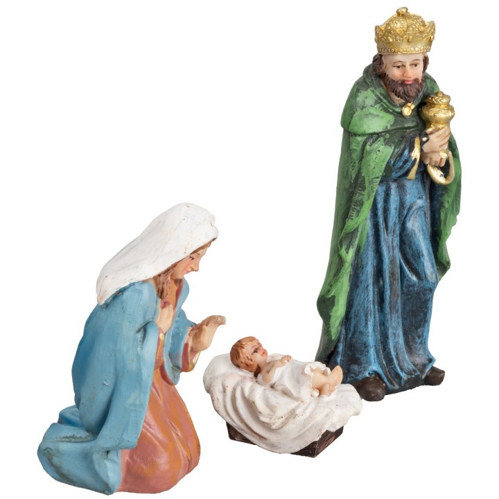 Nativity set 7 figures 12 cm in resin