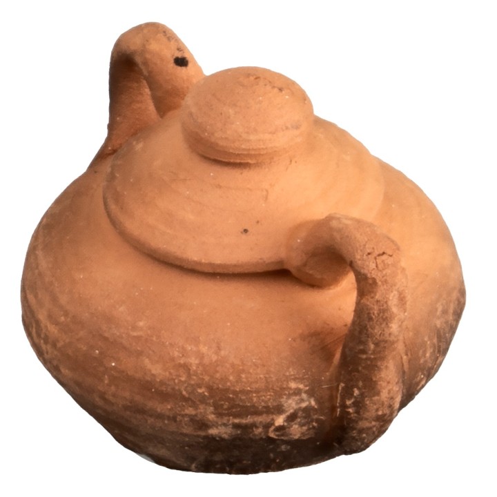 Olla con tapa de barro Ø cm 2,0