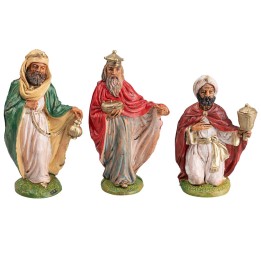 Set tres Reyes Magos serie 10 cm