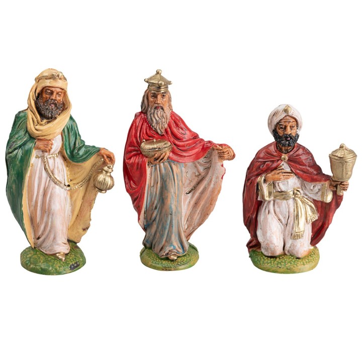 Set tres Reyes Magos serie 10 cm