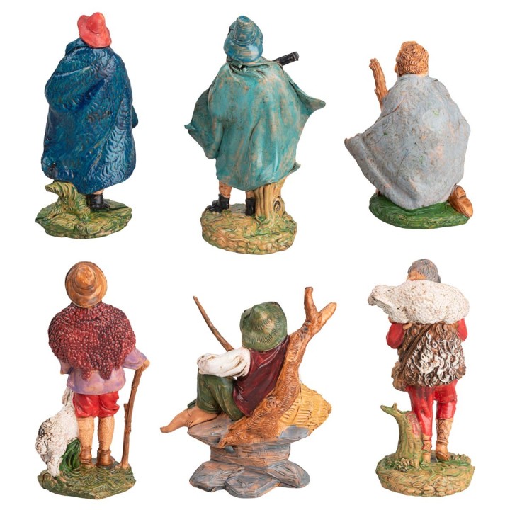 Conjunto de seis estatuas de la serie 10 cm