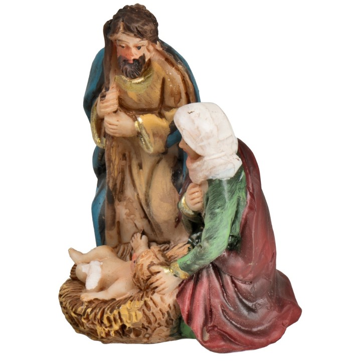 Natività in resina cm 4,5x3,5x6 h
