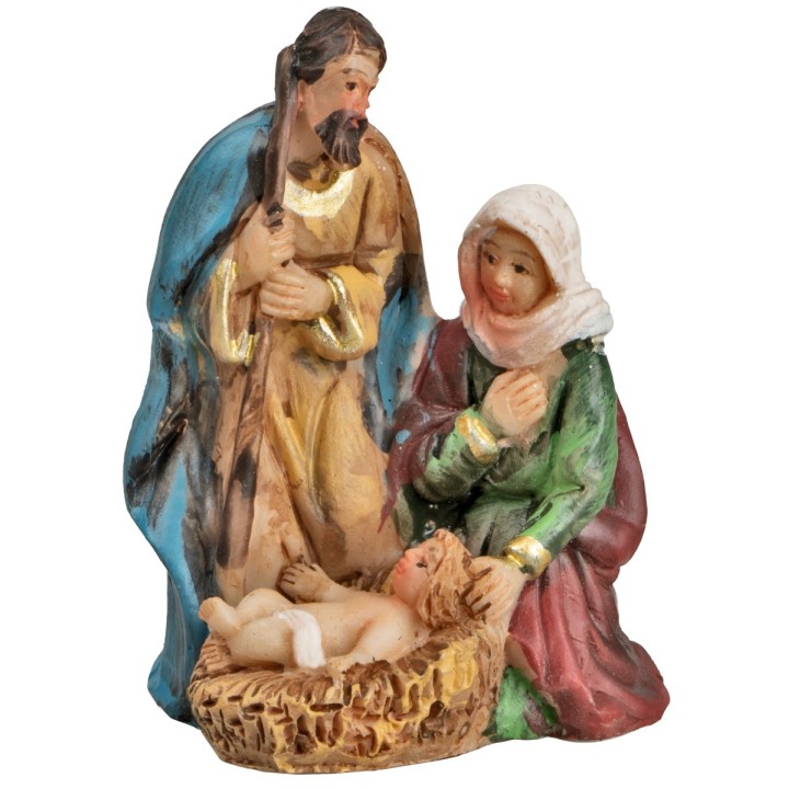 Natività in resina cm 4,5x3,5x6 h