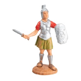 Soldato romano con spada e scudo 10 cm