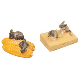 Set 4 topolini con formaggio e mais
